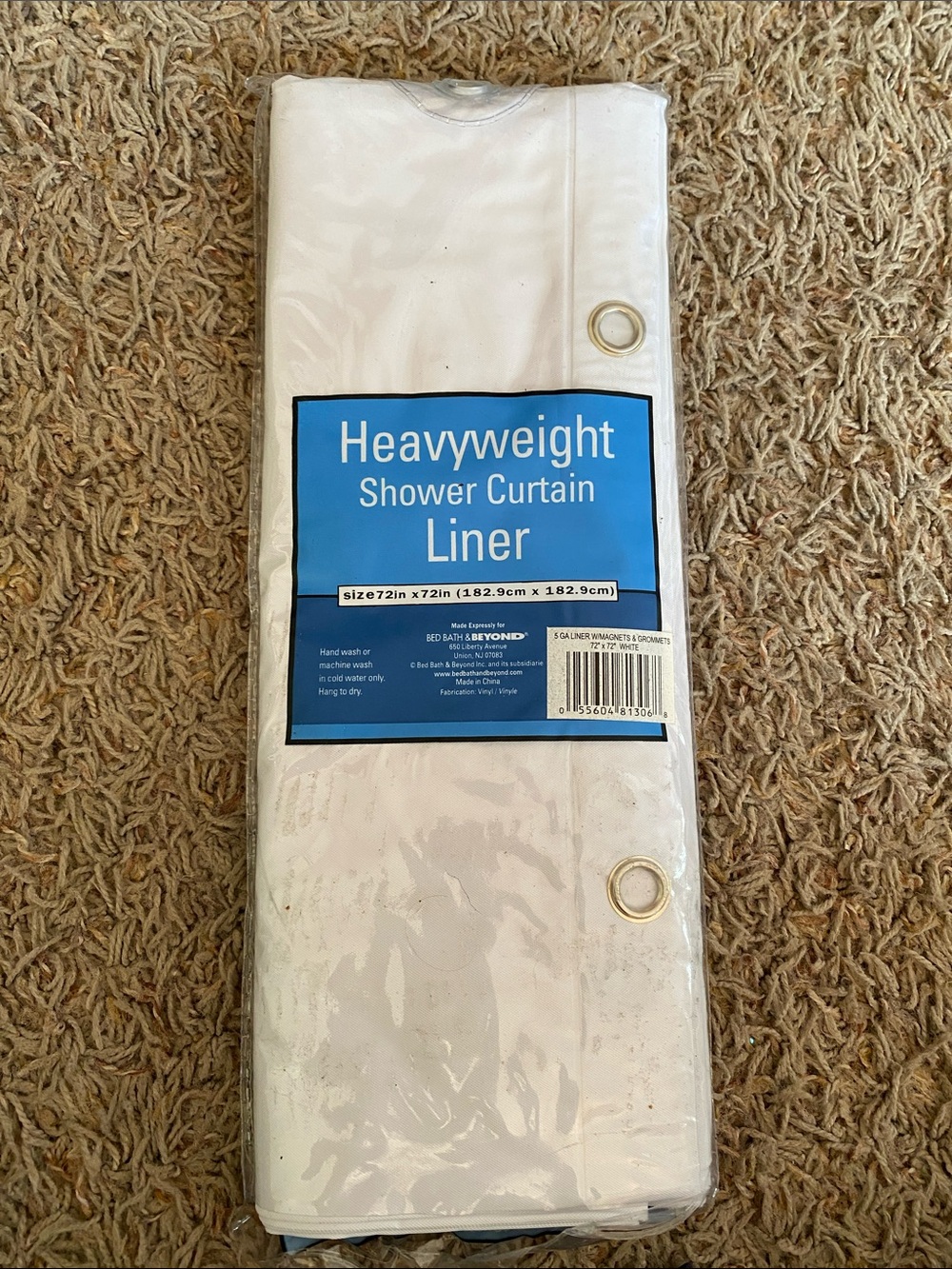 Heavyweight White Shower Curtain Liner